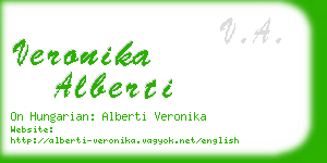 veronika alberti business card